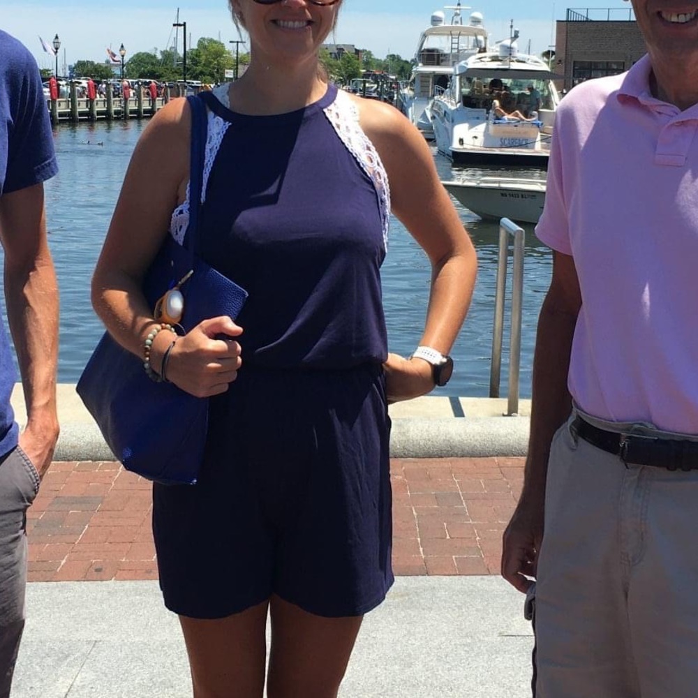 Lilly Pulitzer navy halter romper